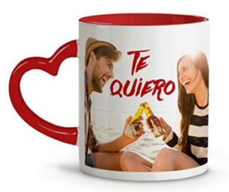 Taza personalizable corazón